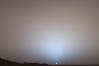 418 PIA07997 A Martian Sunset