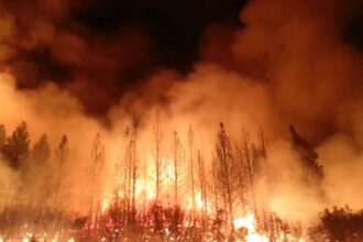 The Rim Fire in the Stanislaus National Forest near in California began on Aug. 17 2013 0004