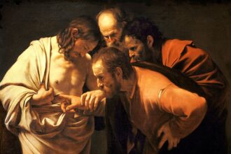 The Incredulity of Saint Thomas Caravaggio 1601 2