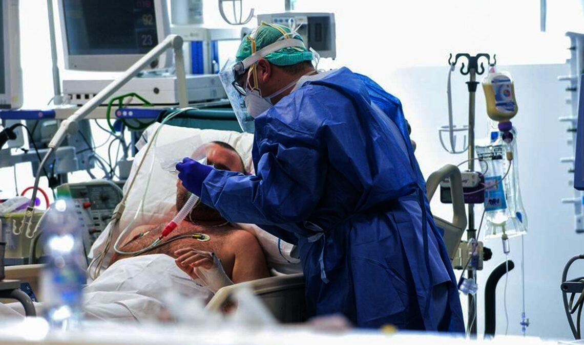 Paciente com coronavírus