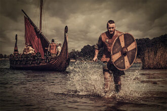 Representação dos vikings na América do Sul. (Fonte: Nejron Photo / Adobe stock)