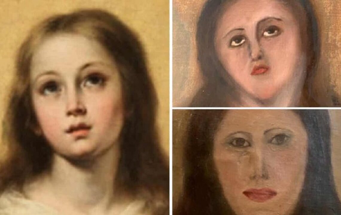 Esta restauração da Virgem Maria acabou dando muito errado