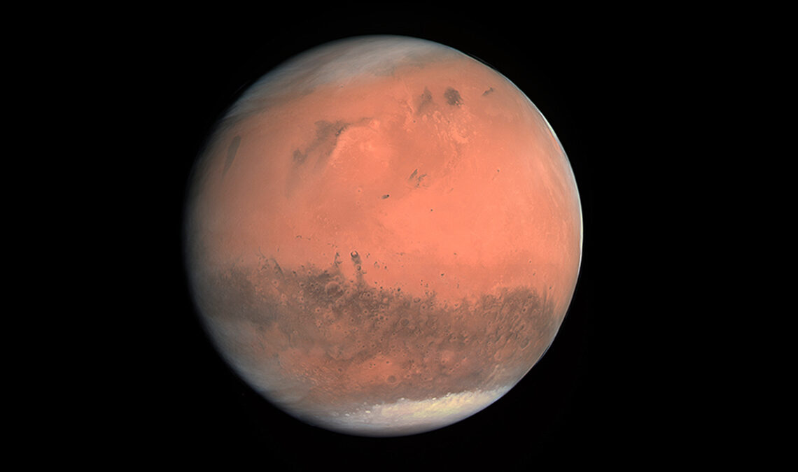 Marte pode ter sido coberto de gelo e não água