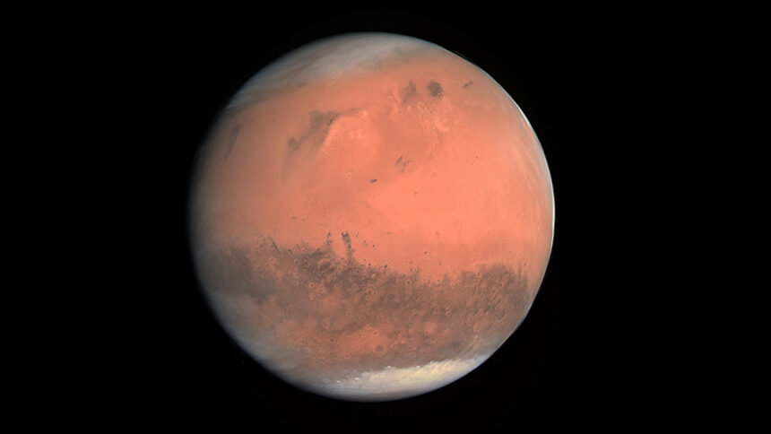 Marte pode ter sido coberto de gelo e não água