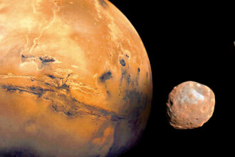 Marte e luas
