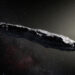 Representação artística do Oumuamua. (Créditos da imagem: ESO/M. Kornmesser).