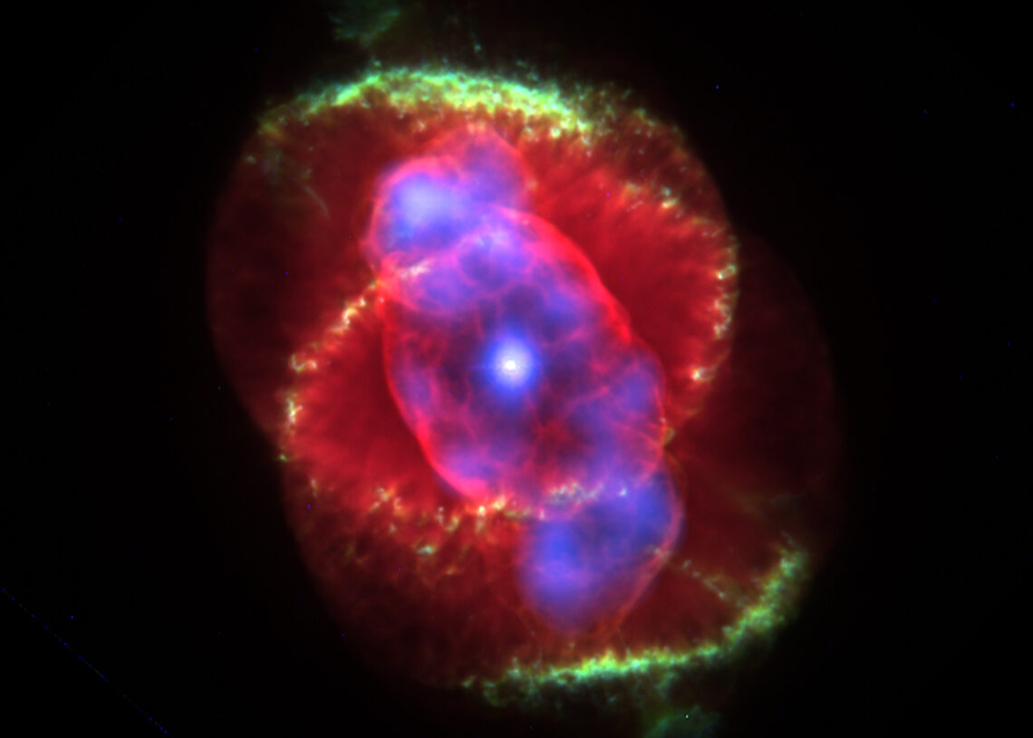 Nebulosa olho de gato. (Créditos da imagem: J.P. Harrington and K.J. Borkowski (University of Maryland), and NASA).