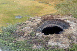 Siberian Times, https://siberiantimes.com/other/others/news/giant-new-50-metre-deep-crater-opens-up-in-arctic-tundra/