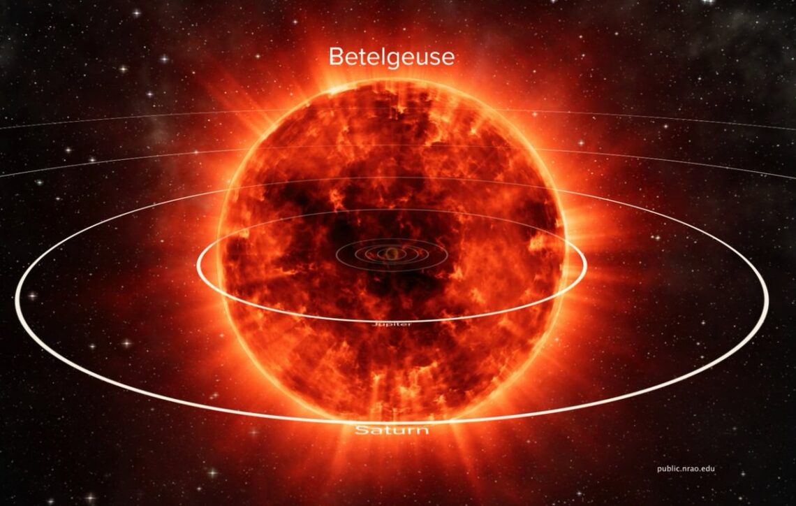 Gigante vermelha Betelgeuse está mais próxima do que se acreditava