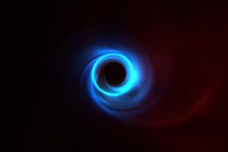 Color Simulation of Black Hole scaled 1