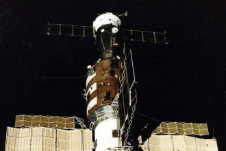 Salyut 7 from Soyuz T 13