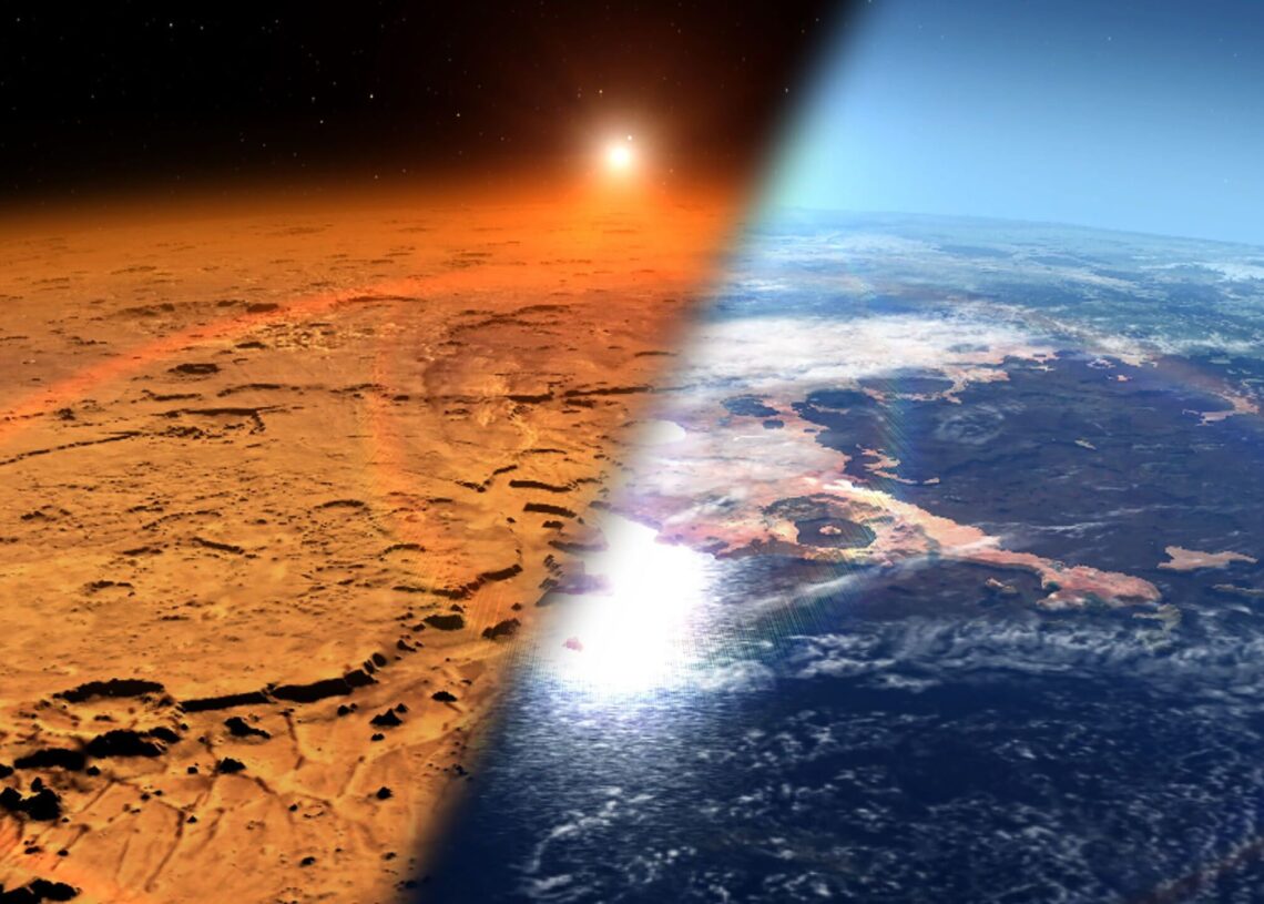 Marte pode já ter sido como a Terra. (NASA's Goddard Space Flight Center).
