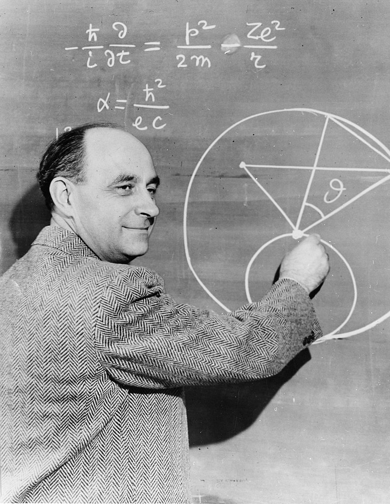 793px Enrico Fermi at the blackboard