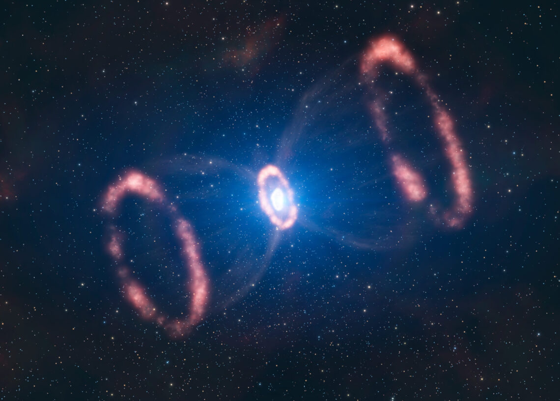 Supernova 1987A. Imagem: ESO/L. Calçada