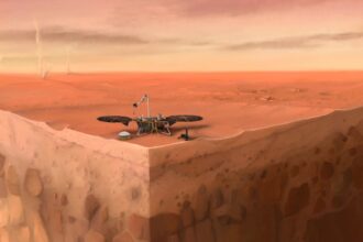 A missão InSight investiga o interior de Marte e pode ajudar a responder essa questão no futuro. (IPGP/Nicolas Sarter).