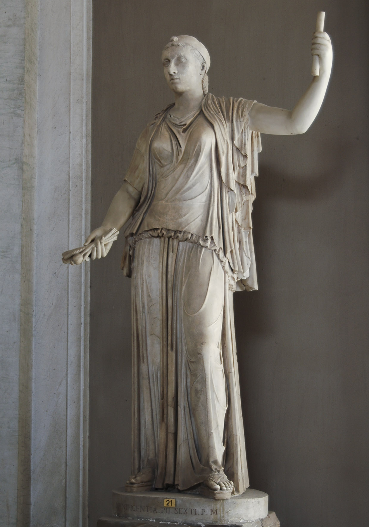Estátua de Cleópatra no Museu Pio-Clementino
