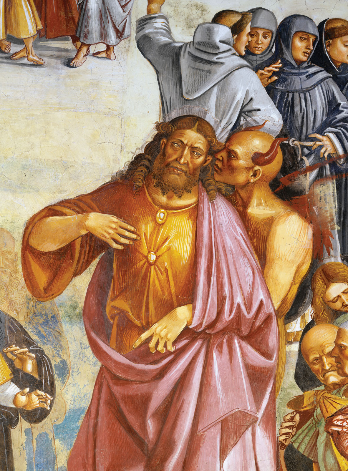 Detail The Deeds of Antichrist Luca Signorelli 1505