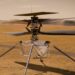 Concepção artística do veículo voador Ingenuity da Mars2020