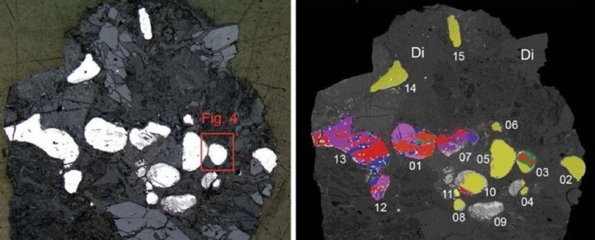 mineral raro encontrado somente em meteoritos