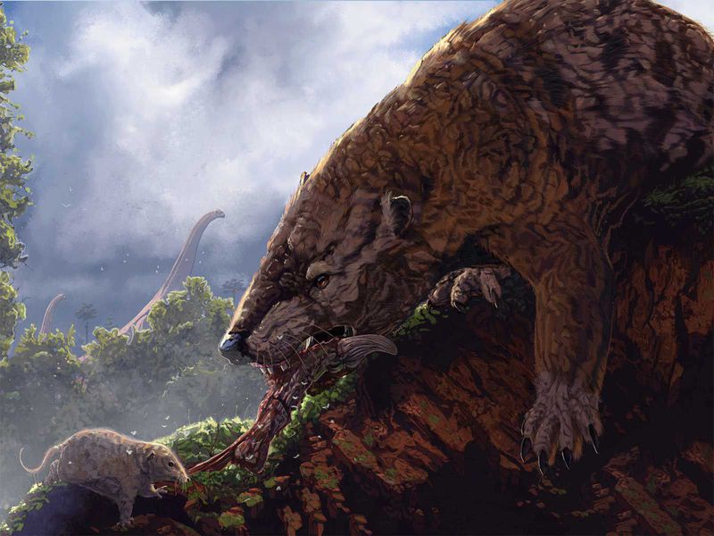 Um grupo de mamíferos pode ter sido o responsável, ao invés dos dinossauros, por limitar a evolução de placentários e marsupiais. Imagem: Corbin Rainbolt