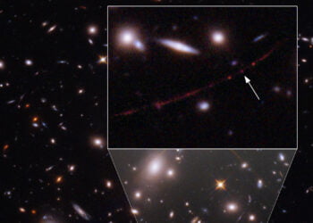Imagem: NASA, ESA, B. Welch (JHU), D. Coe (STScI), A. Pagan (STScI)