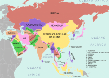 regioes e paises da asia