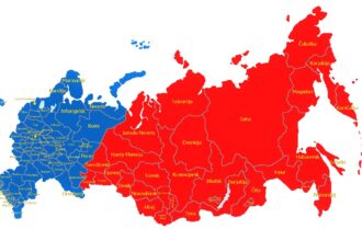 Russia e parte da europa e da asia
