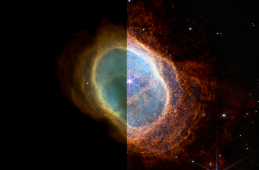 Compare A Incrível Diferença Das Imagens Dos Telescópios Hubble E James ...