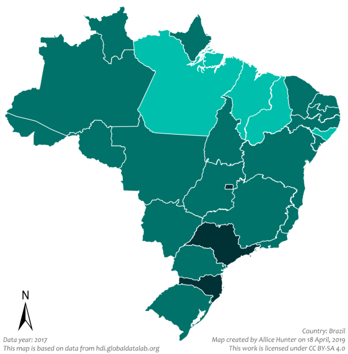 Os estados brasileiros com os maiores IDHs em 2023