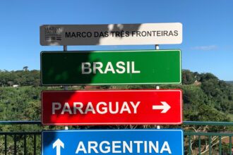 países que fazem fronteira com o Brasil