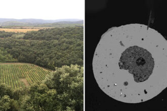 cratera de meteorito em vinicola na franca