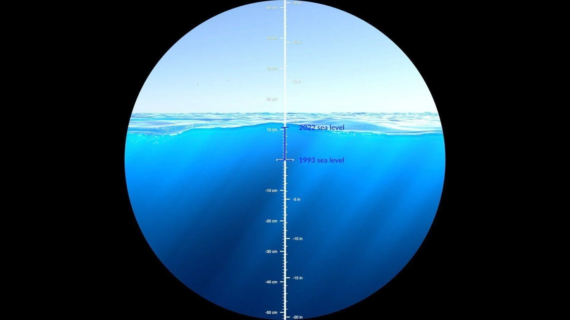 NASA revela aumento alarmante do nível do mar em animação