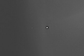 Earth and Moon seen by Mars Expr