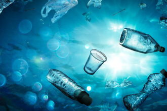 Poluição plástica no oceano