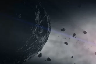 Ilustração do asteroide Bennu.