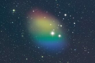 Ilustração da galáxia J0613+52